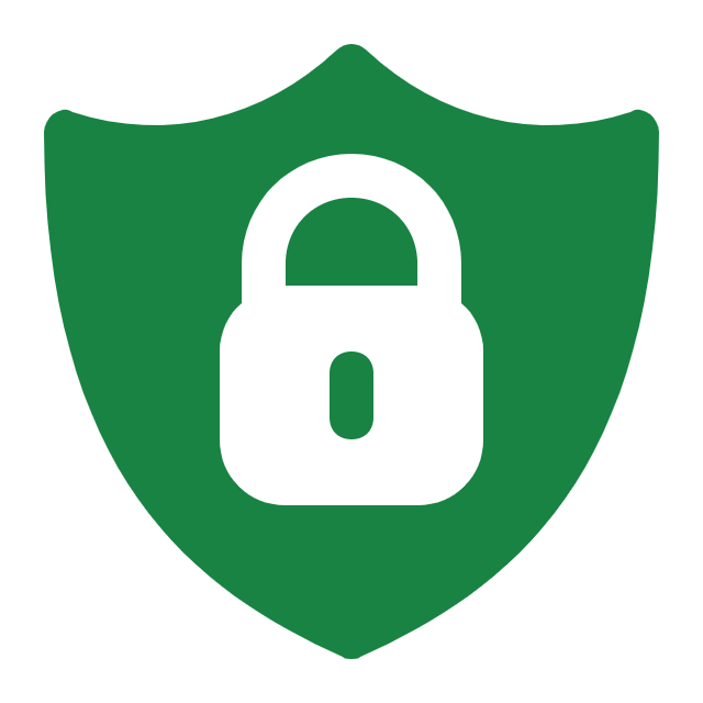 Shield and padlock icon representing security and compliance